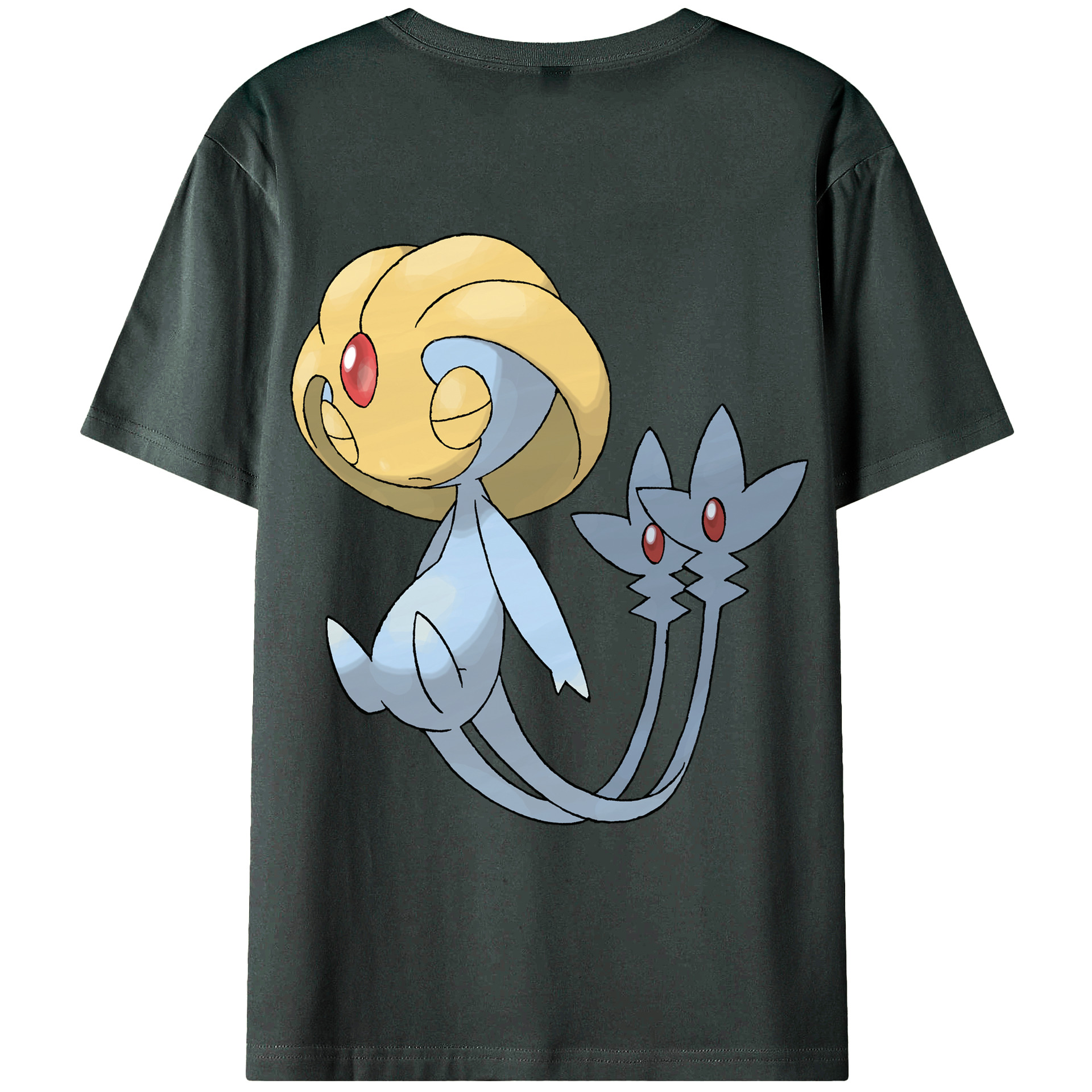 （画像用） ポケットモンスター Pokémon 綿100％ メンズ半袖Tシャツ（バックプリント） 通気性